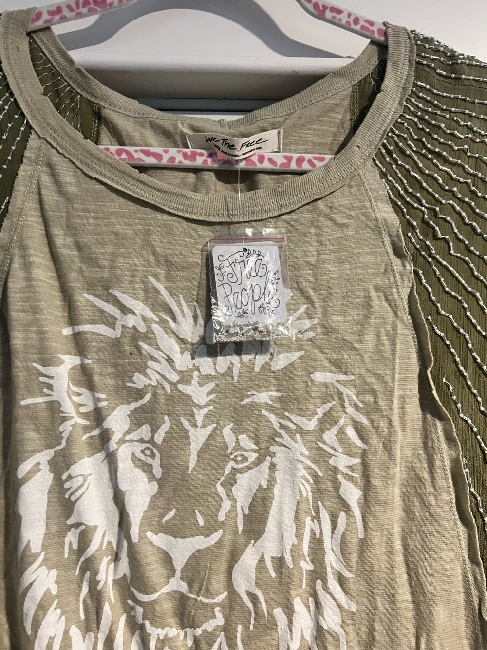 Free People - We the Free Showtime Tee - Olive - NWT - Picture 6 of 12